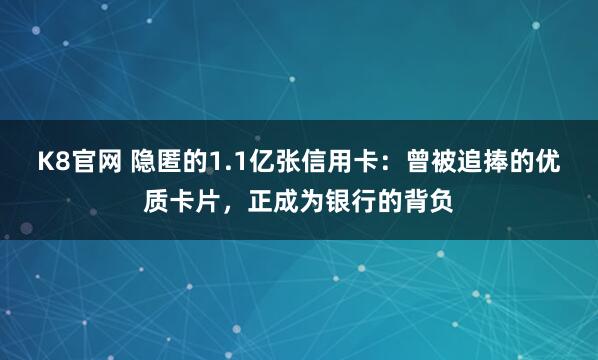 K8官网 隐匿的1.1亿张信用卡：曾被追捧的优质卡片，正成为银行的背负