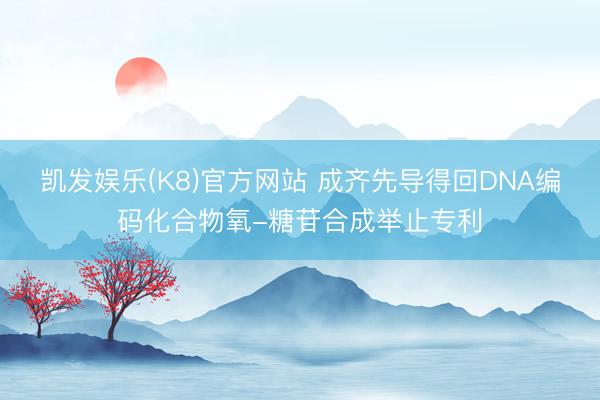 凯发娱乐(K8)官方网站 成齐先导得回DNA编码化合物氧-糖苷合成举止专利