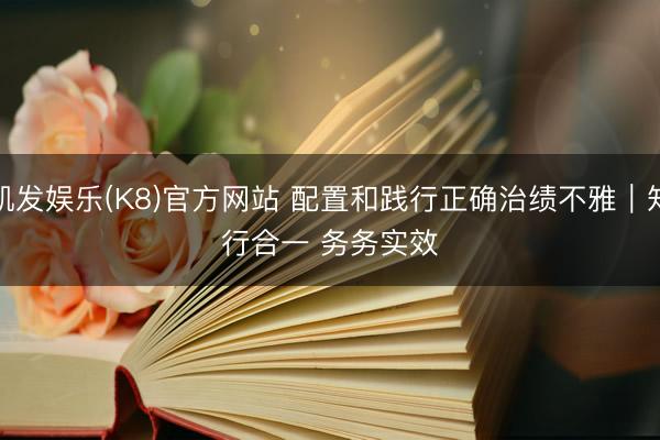 凯发娱乐(K8)官方网站 配置和践行正确治绩不雅｜知行合一 务务实效